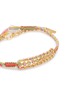 Detail View - Click To Enlarge - MARIE LAURE CHAMOREL - Sterling Silver Silk Yarn Diamond Bracelet