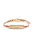 MARIE LAURE CHAMOREL Sterling Silver Silk Yarn Diamond Bracelet