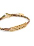 Detail View - Click To Enlarge - MARIE LAURE CHAMOREL - Sterling Silver Silk Yarn Diamond Bracelet