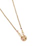 Detail View - Click To Enlarge - MARIE LAURE CHAMOREL - Sterling Silver Silk Yarn Diamond Necklace