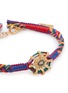 Detail View - Click To Enlarge - MARIE LAURE CHAMOREL - Sterling Silver Silk Yarn Diamond Bracelet