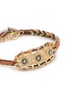Detail View - Click To Enlarge - MARIE LAURE CHAMOREL - Sterling Silver Silk Yarn Diamond Bracelet