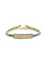 MARIE LAURE CHAMOREL Sterling Silver Silk Yarn Diamond Bracelet