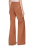 Back View - Click To Enlarge - CHLOÉ - Flared Cotton Denim Tailored Pants