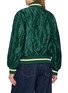 Back View - Click To Enlarge - LOEWE - Striped Rib Trim Crinkled Bomber Jacket