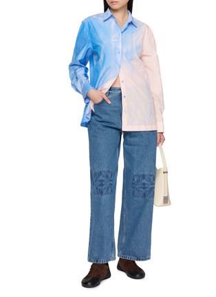 Figure View - Click To Enlarge - LOEWE - Gradient Print Crinkled Shirt