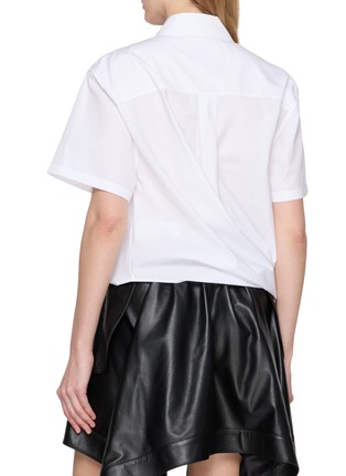 Back View - Click To Enlarge - LOEWE - Draped Short Sleeve Shirt
