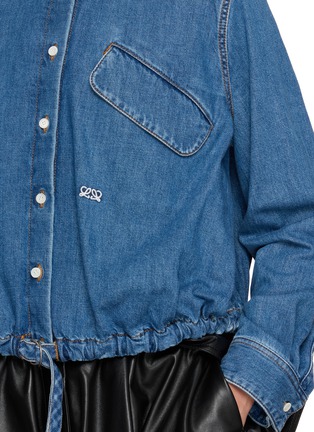  - LOEWE - Belted Balloon Denim Shirt