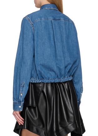 Back View - Click To Enlarge - LOEWE - Belted Balloon Denim Shirt