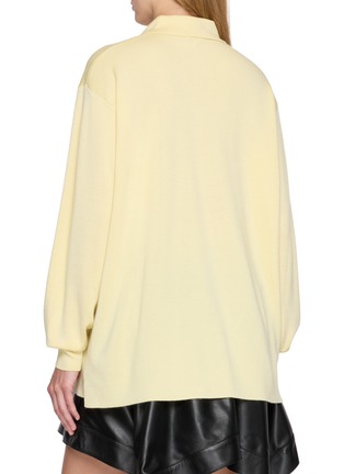 Back View - Click To Enlarge - LOEWE - Anagram Embroidered Polo Sweater