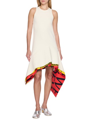 Figure View - Click To Enlarge - LOEWE - Asymmetrical Layered Hem Graphic Dress