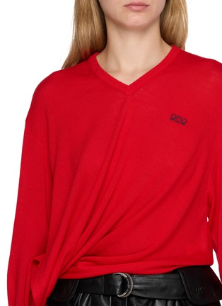  - LOEWE - Asymmetrical Twisted Drape Sweater
