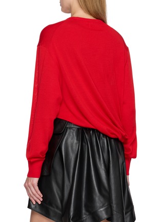 Back View - Click To Enlarge - LOEWE - Asymmetrical Twisted Drape Sweater