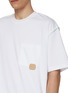  - SOLID HOMME - Oversized Logo Patch Cotton T-Shirt