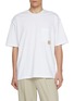 SOLID HOMME Oversized Logo Patch Cotton T-Shirt