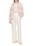 Figure View - Click To Enlarge - BARRIE - Chunky Lace Knit Cardigan