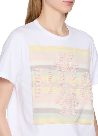  - BARRIE - Thistle Stripe Cotton T-Shirt