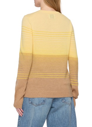 Back View - Click To Enlarge - THE ELDER STATESMAN - Gradient Cashmere Knit Cardigan