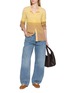 Figure View - Click To Enlarge - THE ELDER STATESMAN - Gradient Cashmere Knit Cardigan
