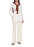 Figure View - Click To Enlarge - THE ELDER STATESMAN - Long Sleeve Wrap Cardigan
