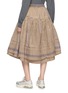 Back View - Click To Enlarge - STORY MFG - Juniper Hand Block Printed Midi Skirt