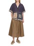 Figure View - Click To Enlarge - STORY MFG - Short Sleeve Hand Crochet Patchwork Shirt