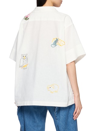 Back View - Click To Enlarge - STORY MFG - Greetings Hand Embroidered Shirt