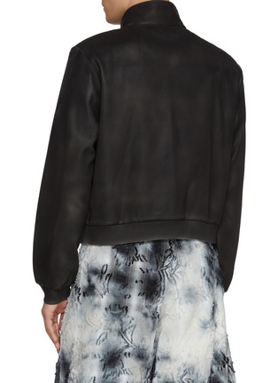 Back View - Click To Enlarge - TAAKK - Stand Collar Track Blouson