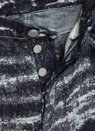  - TAAKK - Abstract Washed Effect Cotton Denim Jeans