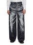 TAAKK Abstract Washed Effect Cotton Denim Jeans