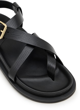 Detail View - Click To Enlarge - A.EMERY - Claude Embossed Leather Sandals