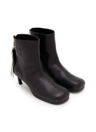 Detail View - Click To Enlarge - SACAI - Puller Leather Short Boots