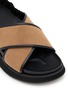 Detail View - Click To Enlarge - SALONDEJU - 45 Smooth X Band Leather Sandals