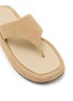 Detail View - Click To Enlarge - SALONDEJU - Pboy Platform Suede Thong Sandals