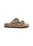 Main View - Click To Enlarge - TAJI - Donna Buckle Leopardo Sandals