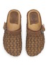 Detail View - Click To Enlarge - TAJI - Thsis Donna Suede Intrecciato Clogs