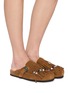 Figure View - Click To Enlarge - TAJI - Caribe Donna Suede Clogs