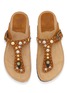 Detail View - Click To Enlarge - TAJI - Donna Suede Thong Sandals