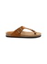 Main View - Click To Enlarge - TAJI - Donna Suede Thong Sandals