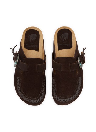 Detail View - Click To Enlarge - TAJI - Sabot Cruz Donna Suede Clogs