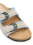 Detail View - Click To Enlarge - TAJI - Donna Buckle Beat Suede Sandals