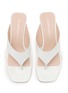 Detail View - Click To Enlarge - STUART WEITZMAN - Vinnie 50 Patent Leather Wedge Thongs