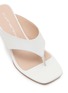 Detail View - Click To Enlarge - STUART WEITZMAN - Vinnie 50 Patent Leather Wedge Thongs