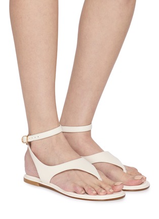 Figure View - Click To Enlarge - STUART WEITZMAN - Marley Leather Thong Sandals