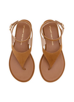 Detail View - Click To Enlarge - STUART WEITZMAN - Marley Suede Thong Sandals