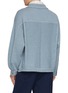 Back View - Click To Enlarge - BARRIE - Oversized Cotton Cashmere Jacket