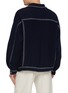 Back View - Click To Enlarge - BARRIE - Oversized Cotton Cashmere Jacket