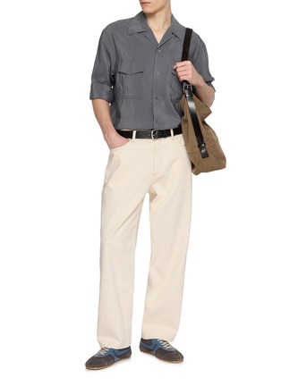 Figure View - Click To Enlarge - LEMAIRE - Convertible Collar Dry Silk Shirt