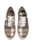 Detail View - Click To Enlarge - BARBOUR - x Paul Smith Tartan Canvas Women's Sneakers