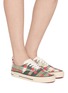 Figure View - Click To Enlarge - BARBOUR - x Paul Smith Tartan Canvas Women's Sneakers